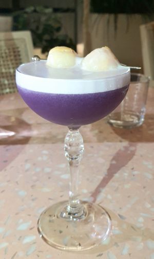 cocktail "Lycheetini" at Eden in Bondi Beach