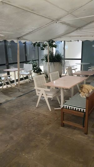 seating on the patio at Eden in Bondi Beach