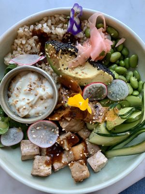 Teriyaki bowl with wasabi mayo at Eden in Bondi Beach