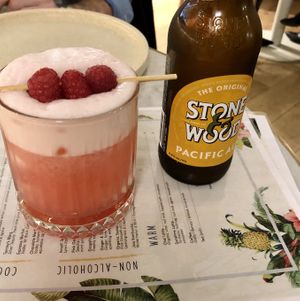 Non-alcoholic cocktail + beer  at Eden in Bondi Beach