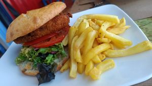 Burger vegana at GALiPiZZA in Viveiro