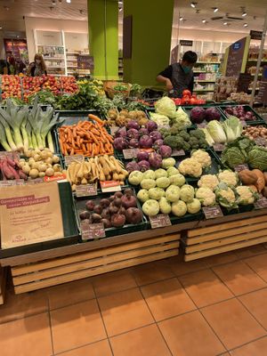 Veggie aisle  at Alnatura in Erfurt