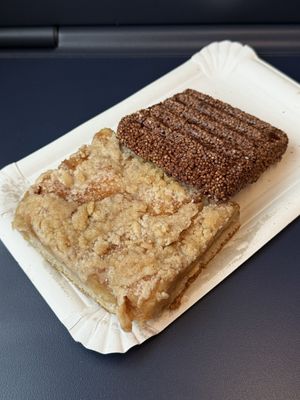 Apple cake and amaranth cookie  at Alnatura - Uberseeboulevard in Hamburg