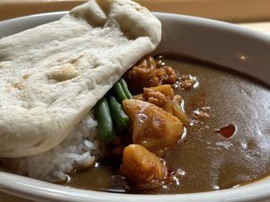 Vegan curry. Amazing!!!  at DisneySea - Casbah Food Court in Tokyo