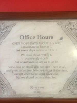 Sign at Amazing Grace in Breckenridge