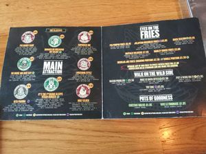 Designer burgers and sides at Triple Point Brewery & Bar in Sheffield