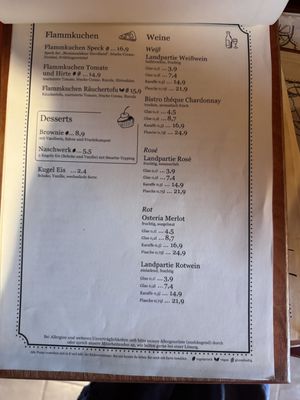 Speisenkarte   at Scheune Biber Ferienhof in Mirow