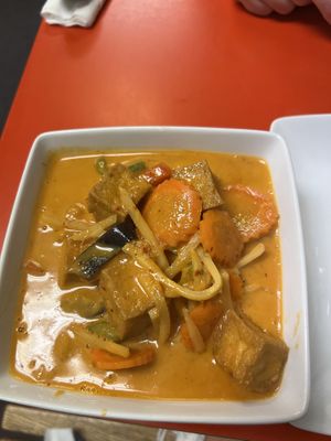 Red curry   at Wish Thai Kitchen in Watertown