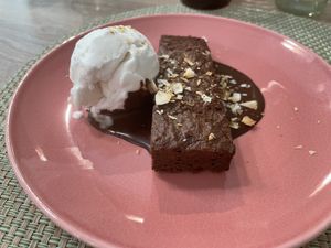 Brownie de xocolata  at La Cookessa Bio in Granollers