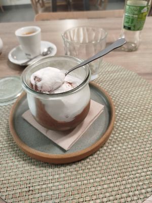 Mousse de xocolata i moniato at La Cookessa Bio in Granollers