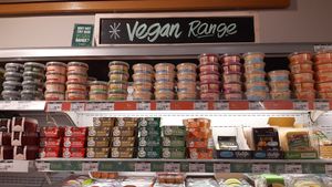 Vegan chilled range at Fresh The Good Food Market - Grand Canal in Dublin