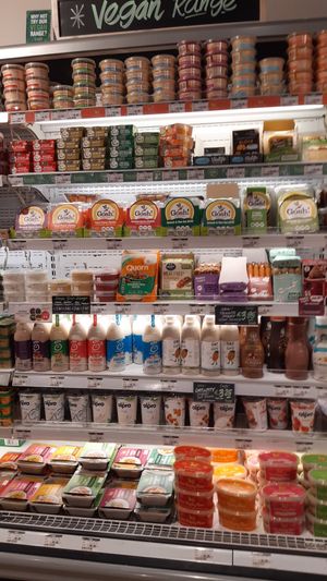 Vegan chilled range at Fresh The Good Food Market - Grand Canal in Dublin