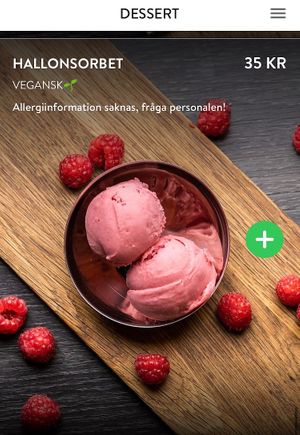 April 2024 menu  at Pinchos in Lidkoeping