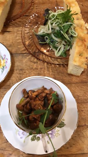 Mushroom mousse  at Local Vegan in Seattle