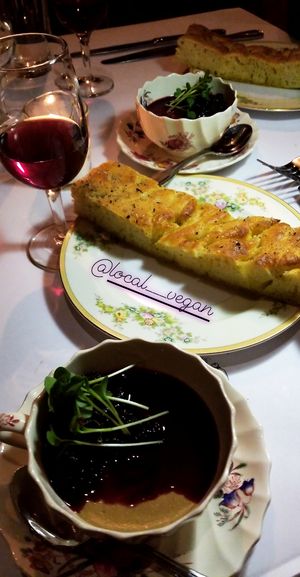 Mushroom mousse is to die for at Local Vegan in Seattle