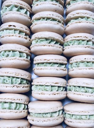 Vegan Matcha Macarons  at Local Vegan in Seattle