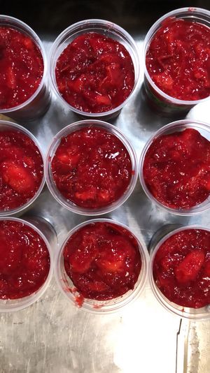 Plum compote  at Local Vegan in Seattle