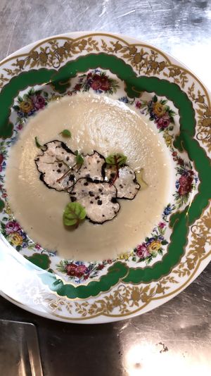 Potato leek soup truffles  at Local Vegan in Seattle