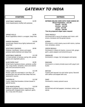   at Gateway To India in Springfield