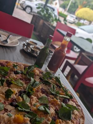 Sitting outside at Kerdoni's in Bloemfontein