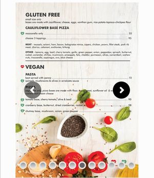 They do have a vegan section on their menu at Kerdoni's in Bloemfontein