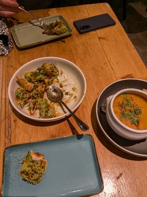Samosa and lentil soup at Spice Bazaar in Engelberg
