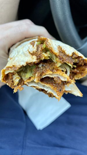 Kofteh wrap  at Happy Vegans in Clifton