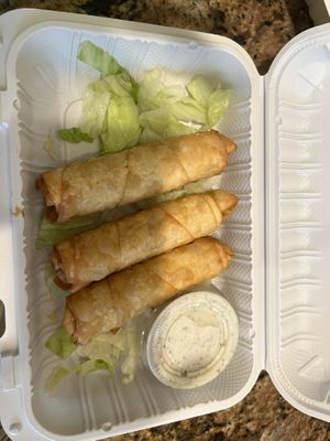 Happy roller borek, really good. Everyone enjoyed.   at Happy Vegans in Clifton