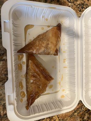 Baklava. Ahhhhh so so good. Sweet but not too much so.  at Happy Vegans in Clifton