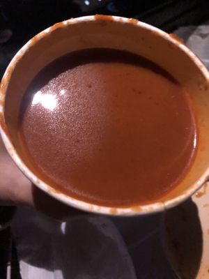 Tomato soup   at Happy Vegans in Clifton