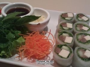 Veg rolls at Khun Churn - Mediplex in Bangkok