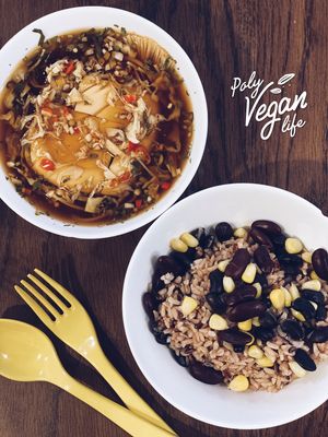 Spicy tofu at Khun Churn - Mediplex in Bangkok