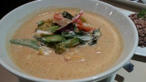 vegetable red curry at Khun Churn - Mediplex in Bangkok