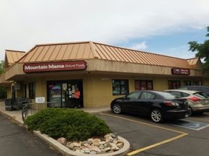 outside at Mountain Mama Natural Foods in Colorado Springs