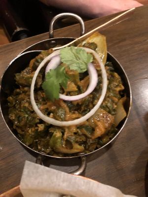 Okra dish   at Sula in Vancouver