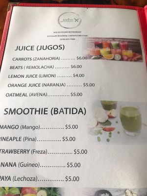 Menu, p. 3 at Icelso in Lawrence