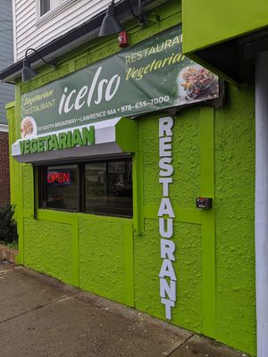 Outside at Icelso in Lawrence