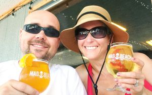 Cheers! at Mad Beach Craft Brewing in Madeira Beach