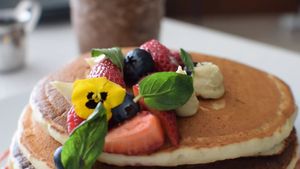Hotcakes at Vegan Inc in Puebla