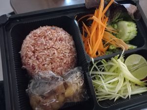 Rice with soy bean paste (delivery) at V. Napaphud Vegetarian Food in Chiang Mai