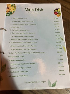   at Ngon Vegan Restaurant in Tam Coc