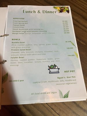   at Ngon Vegan Restaurant in Tam Coc