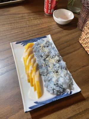 Mango sticky rice - so good   at Ngon Vegan Restaurant in Tam Coc