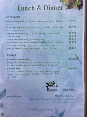   at Ngon Vegan Restaurant in Tam Coc