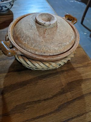 Pot the curry came in at Ngon Vegan Restaurant in Tam Coc