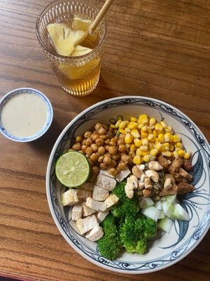 Protein Bowl, Kombucha  at Ngon Vegan Restaurant in Tam Coc