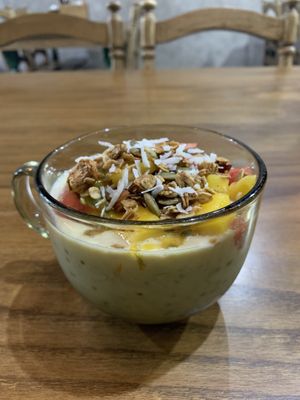 Tropical overnight oats  at Ngon Vegan Restaurant in Tam Coc