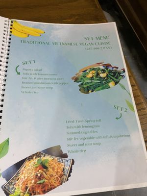 Menu as of Jan 2024 (5)  at Ngon Vegan Restaurant in Tam Coc