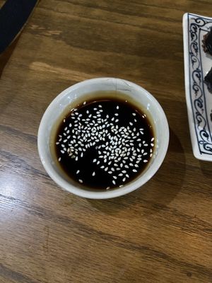 Sushi dipping sauce  at Ngon Vegan Restaurant in Tam Coc