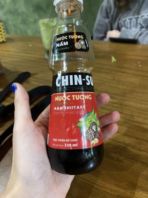 Shiitake soy? saw it and thought it looked super cool😄  at Ngon Vegan Restaurant in Tam Coc